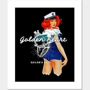 Golden heart, sailor's sass Posters and Art